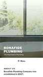 Mobile Screenshot of bonafideplumbing.com